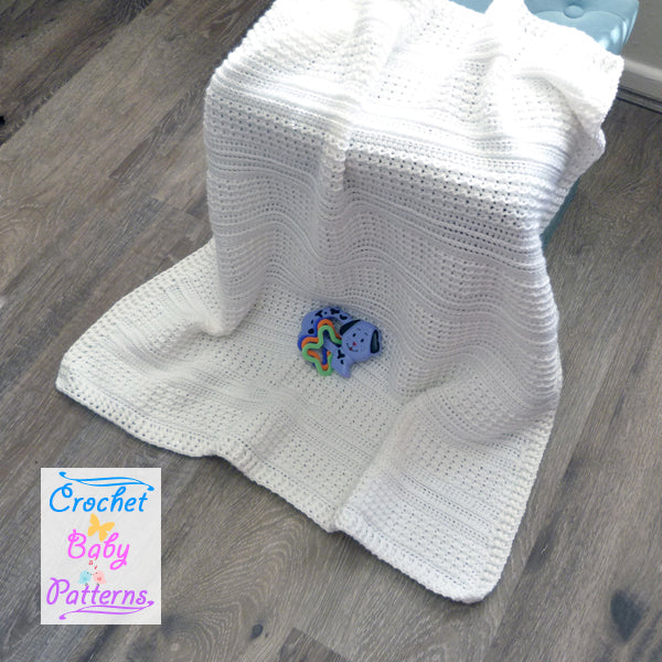 Textured Moss Baby Blanket