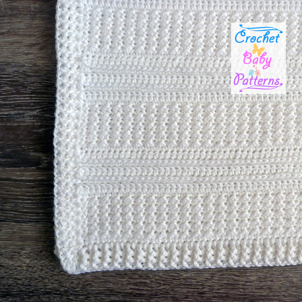 Textured Moss Baby Blanket