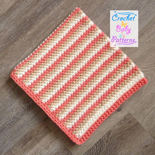 Bean Stitch Baby Blanket