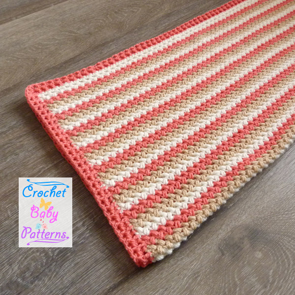Bean Stitch Baby Blanket