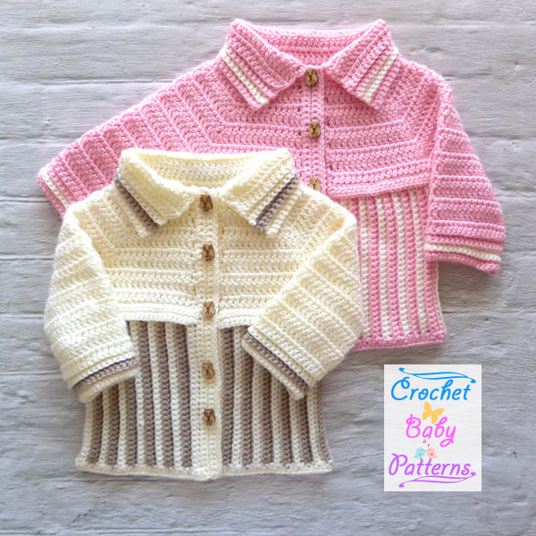 Contrast Stripe Baby Jacket