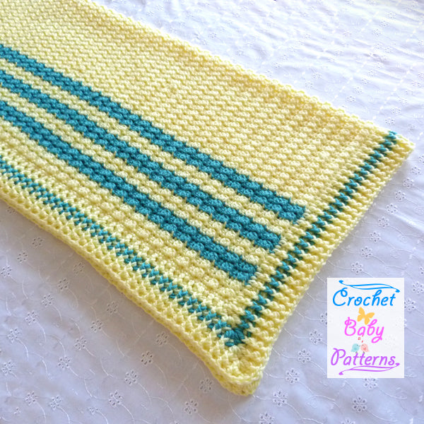 Front Loop Cluster Baby Blanket