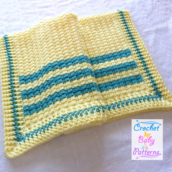 Front Loop Cluster Baby Blanket