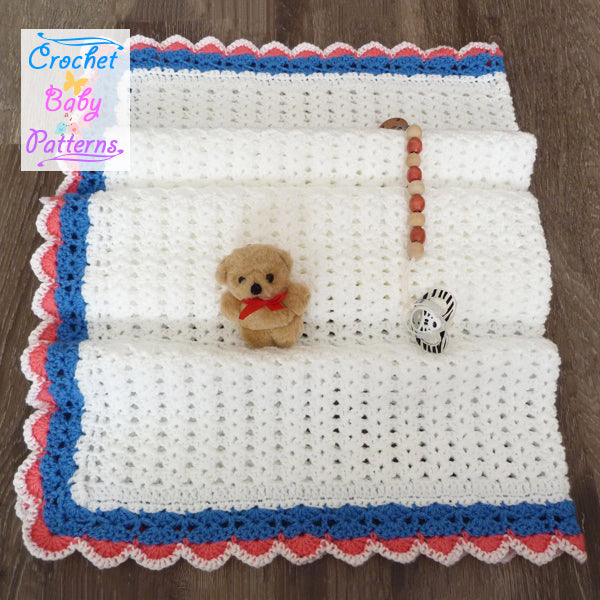 Just Shells Baby Blanket