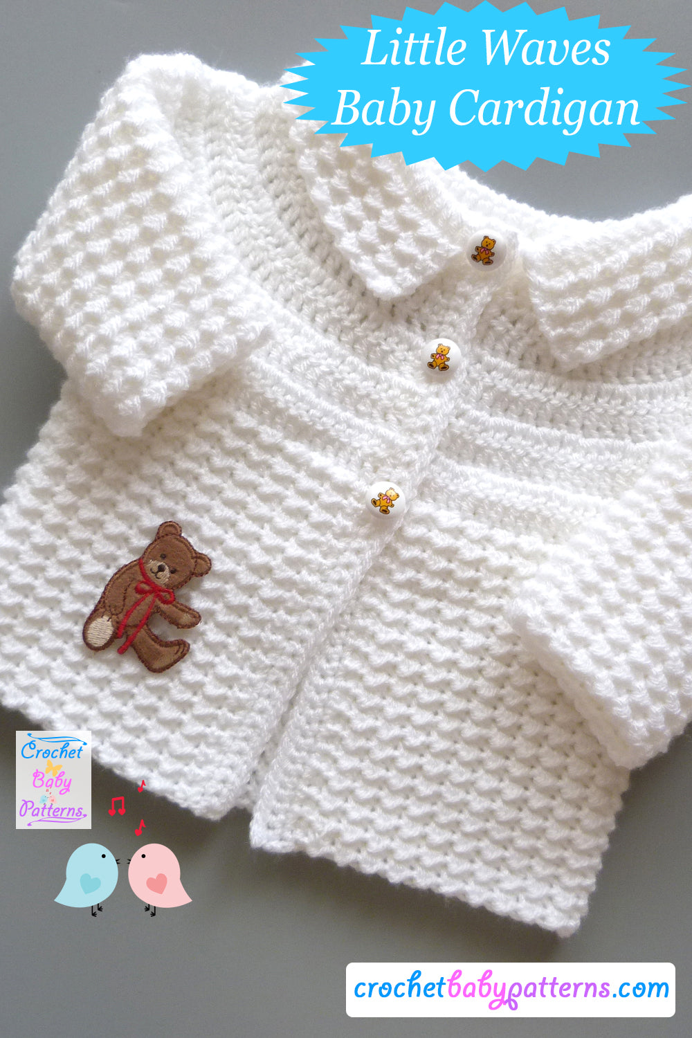Little Waves Baby Cardigan
