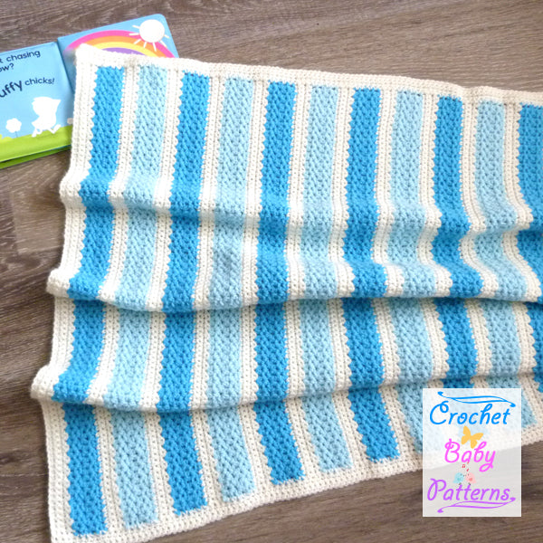 Ocean Blue Baby Blanket