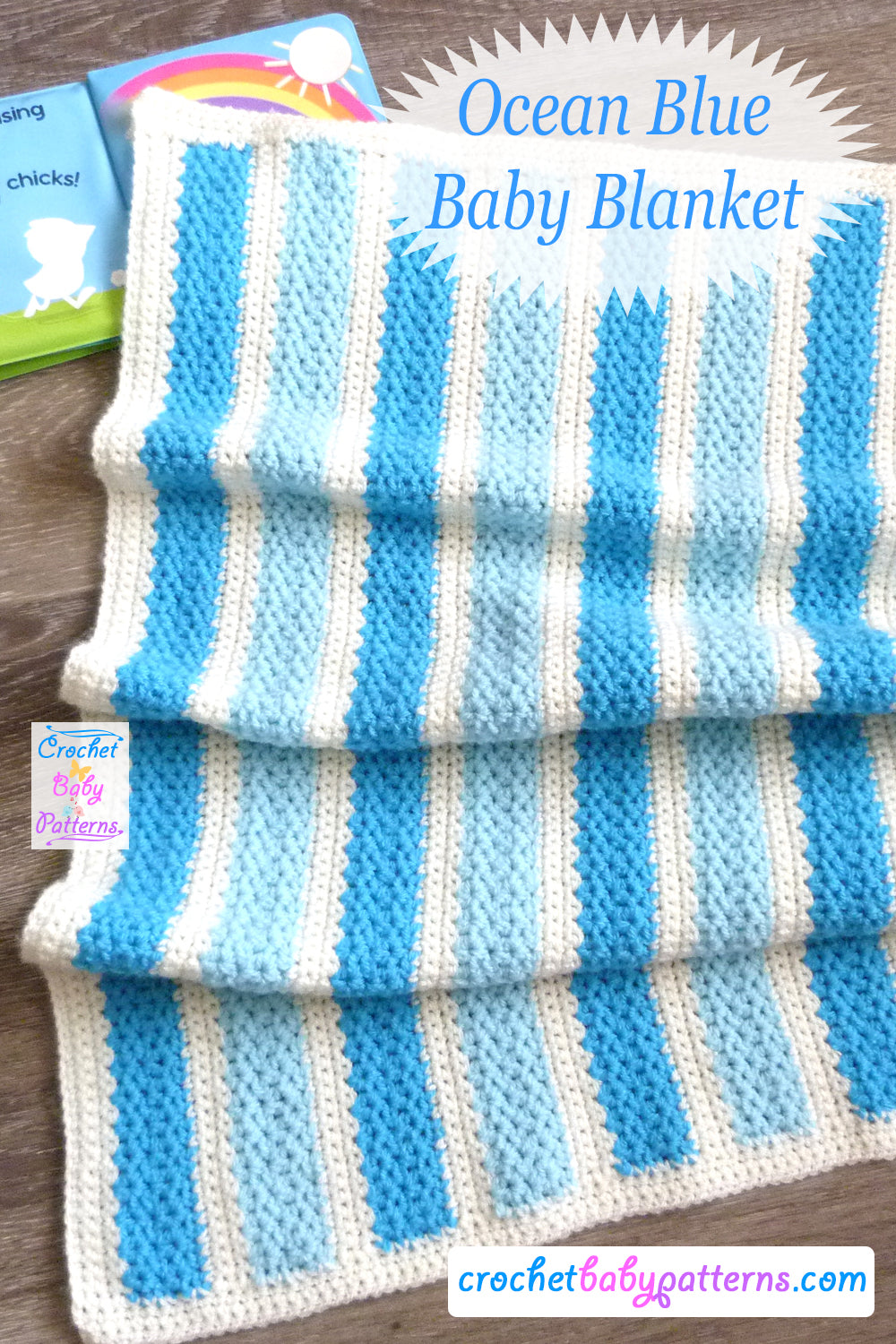 Ocean Blue Baby Blanket