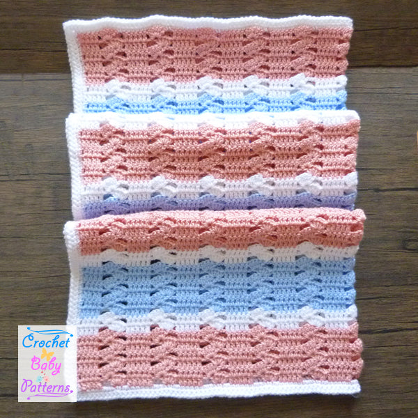 Offset Shell Baby Blanket