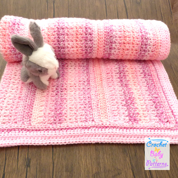 Pink Marbles Baby Blanket