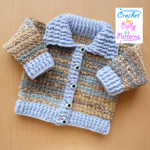 Ribbed Cardigan with Collar