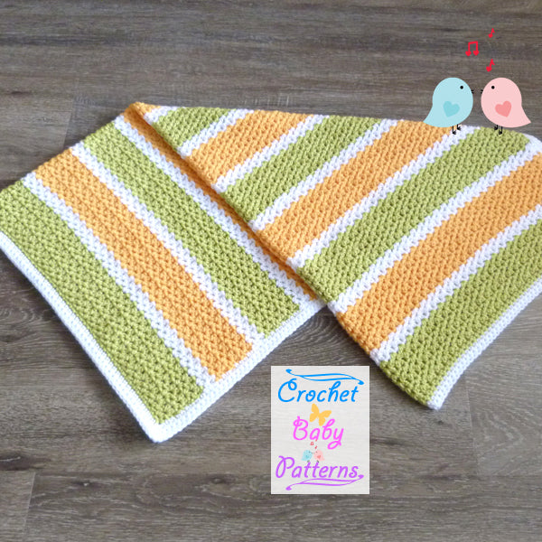 Small V-Stitch Baby Blanket