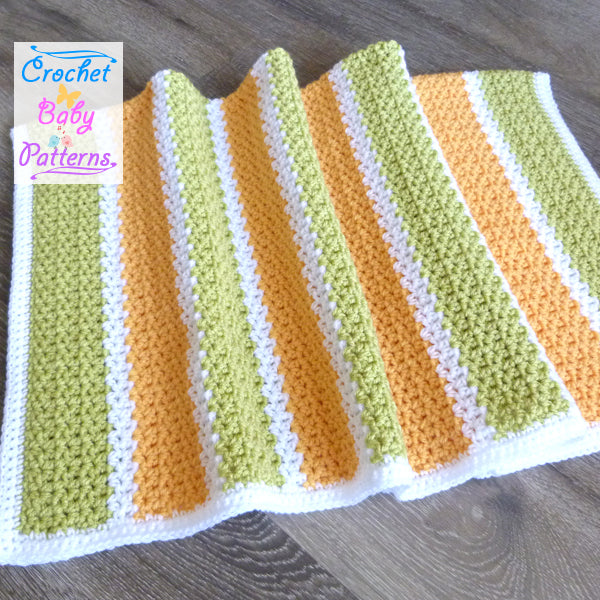 Small V-Stitch Baby Blanket