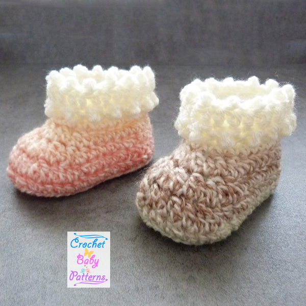 Sweet Dotty Baby Booties