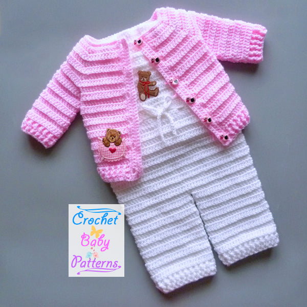 Baby Dungaree Set – Crochetbabypatterns