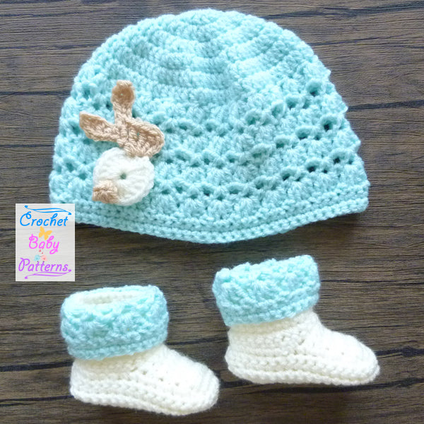 Billie Bunny Baby Hats & Booties