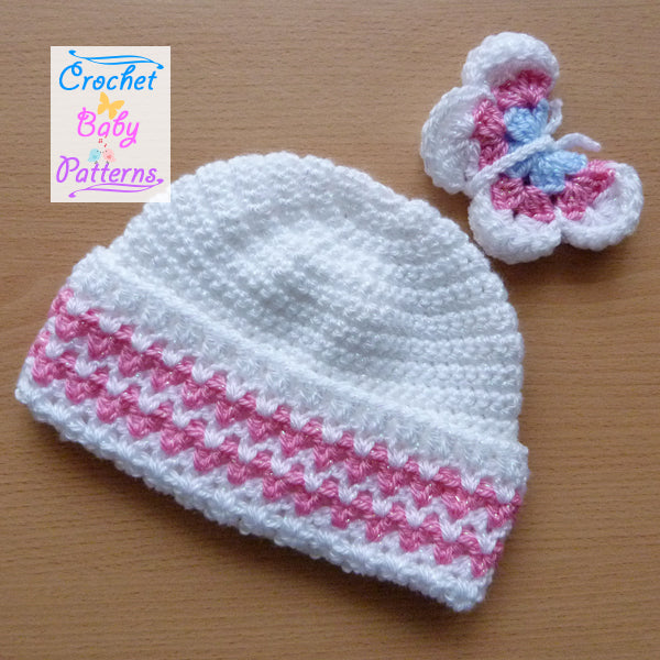 Butterfly Baby Beanie