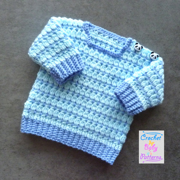 Cluster Block Baby Sweater