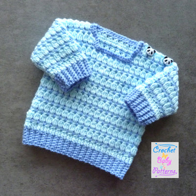 Cluster Block Baby Sweater