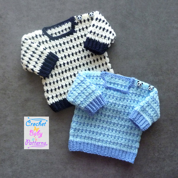 Cluster Block Baby Sweater