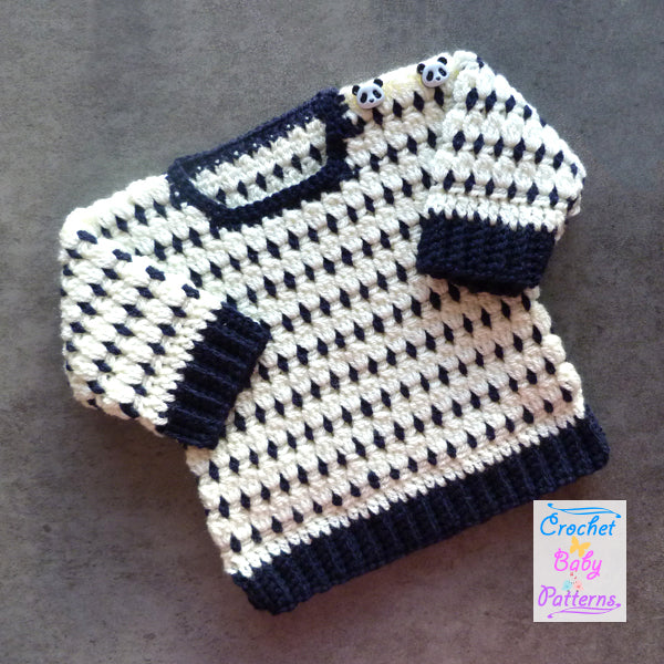 Cluster Block Baby Sweater