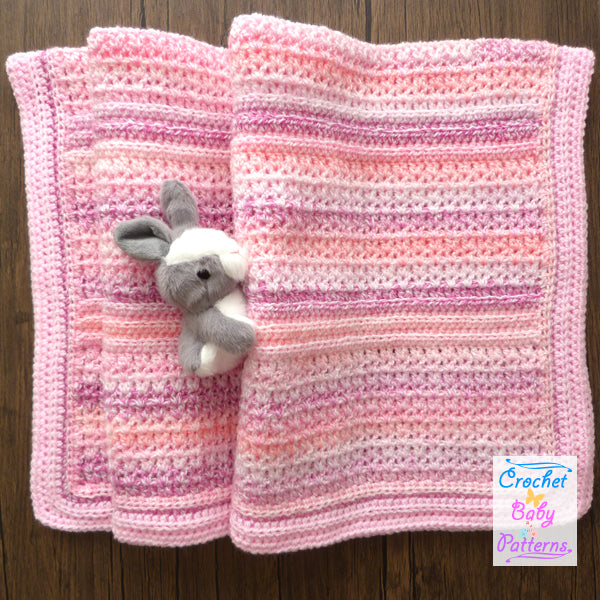 Pink Marbles Baby Blanket – Crochetbabypatterns
