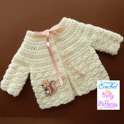 Preemie Cardigan and Hat