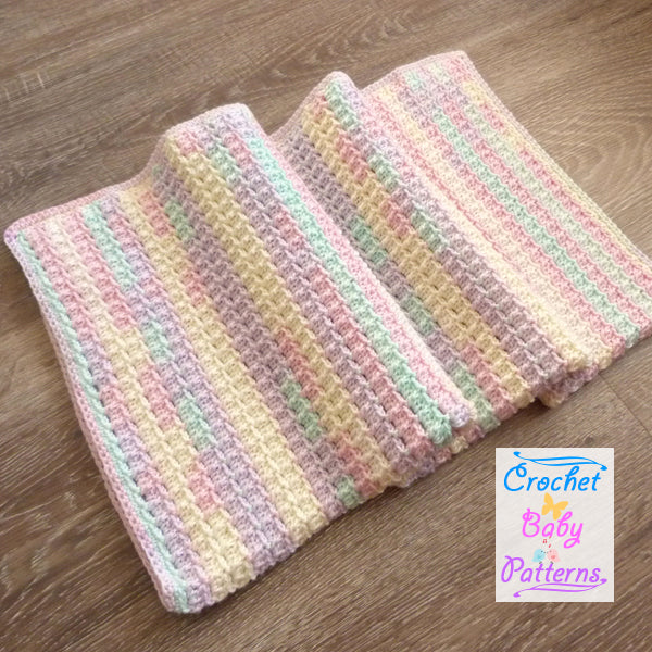 Raised Brick Baby Blanket