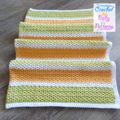Small V-Stitch Baby Blanket