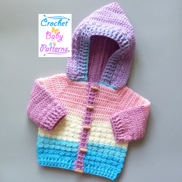 Sweet baby hoodie crochet pattern sale