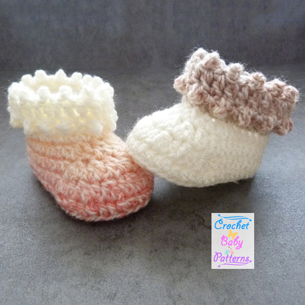 Sweet Dotty Baby Booties