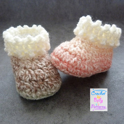 Sweet Dotty Baby Booties